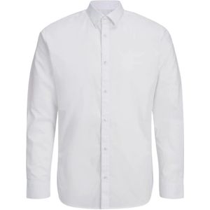 Jack & Jones, Heren, Overhemden, Wit, Maat: M Katoen,