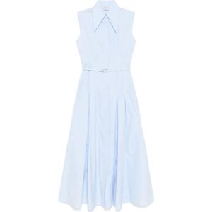 Gabriela Hearst, Dames, Jurken, Blauw, Maat: S Zijde,