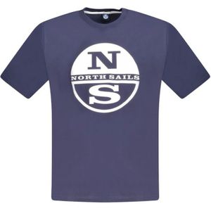 North Sails - T-shirt - Blauw - 100% Katoen