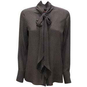 Max Mara, Dames, Blouses & Shirts, Zwart, Maat: L Zijde,