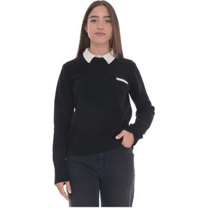 Vanisé, Dames, Truien, Zwart, Maat: M Wol,