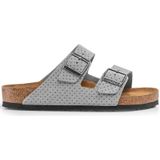 Birkenstock, Dames, Schoenen, Grijs, Maat: 36 EU Leer,