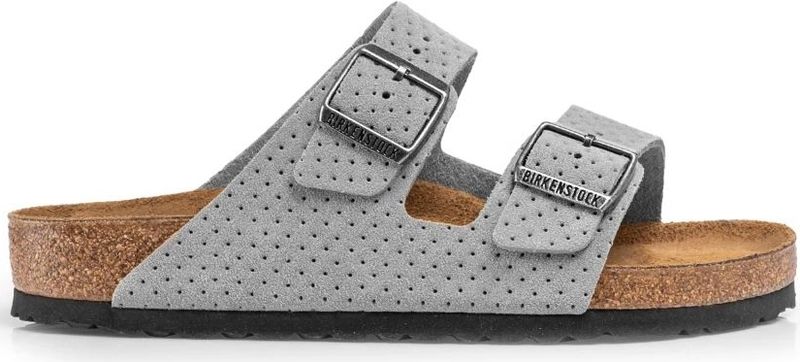 Birkenstock, Dames, Schoenen, Grijs, Maat: 36 EU Leer,