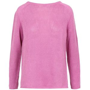 Max Mara, Dames, Truien, Roze, Maat: L Linnen,