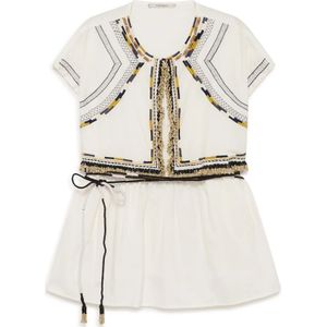 Maliparmi, Dames, Blouses & Shirts, Wit, Maat: M Katoen,