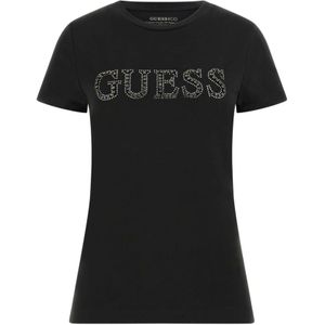 Guess, Dames, Tops, Zwart, Maat: XS Katoen,