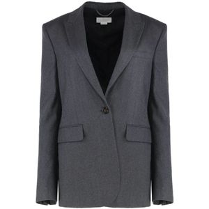 Stella McCartney, Dames, Jassen, Grijs, Maat: XS Wol,