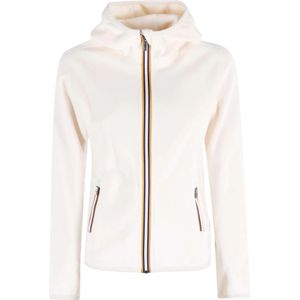 K-Way, Dames, Jassen, Wit, Maat: XS Zijde,