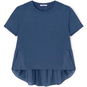 Motivi, Dames, Tops, Blauw, Maat: XS Gaze,