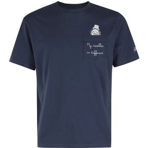 MC2 Saint Barth, Heren, Tops, Blauw, Maat: M