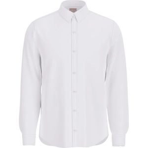Guess, Heren, Overhemden, Wit, Maat: S