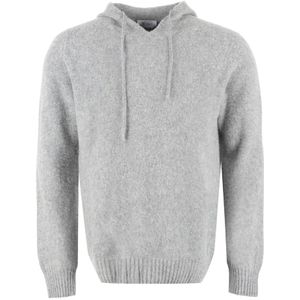 THE (Alphabet), Heren, Sweatshirts & Hoodies, Grijs, Maat: XL Wol,