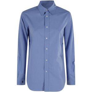 Polo Ralph Lauren, Dames, Blouses & Shirts, Blauw, Maat: M