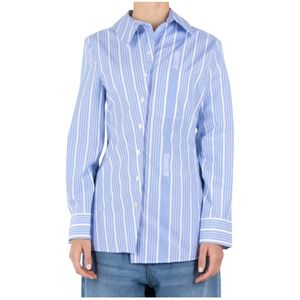 Jacquemus, Dames, Blouses & Shirts, Blauw, Maat: 2XS Katoen,