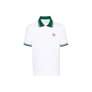 Casablanca Polo Hemden , White , Heren , Maat: XL