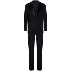 Tom Ford, Heren, Pakken, Blauw, Maat: S Wol,