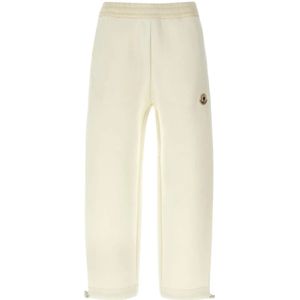 Moncler, Dames, Broeken, Wit, Maat: S Katoen,