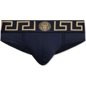 Versace, Heren, Ondergoed, Blauw, Maat: M Katoen,