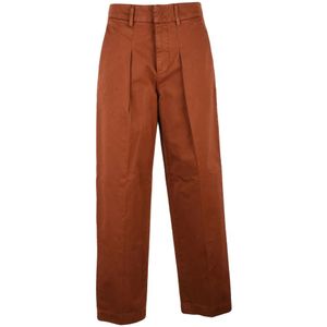 Dondup, Dames, Broeken, Oranje, Maat: XS Katoen,