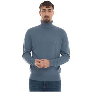 Hugo, Heren, Truien, Blauw, Maat: L Katoen,