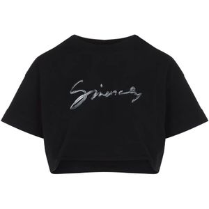 Givenchy, Dames, Tops, Zwart, Maat: XS Katoen,