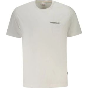Guess, Heren, Tops, Wit, Maat: S Katoen,