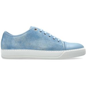 Lanvin Suede sneakers , Blue , Heren , Maat: 46 EU