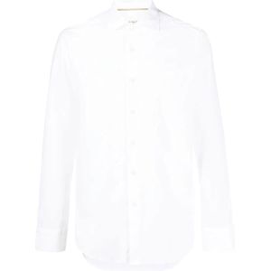 Tintoria Mattei 954, Heren, Overhemden, Wit, Maat: XL Katoen,