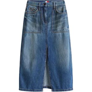 Tommy Jeans - CLAIRE - Rok - Blauw - Denim