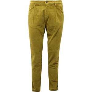 Mason's, Heren, Broeken, Groen, Maat: XS Velours,