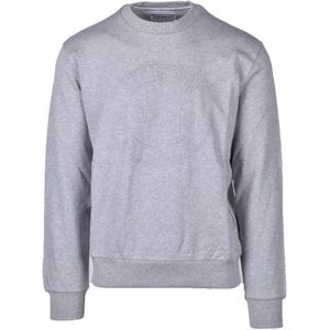 Bikkembergs, Heren, Sweatshirts & Hoodies, Grijs, Maat: L Katoen,