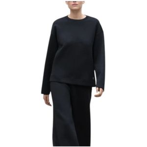 Ecoalf, Dames, Sweatshirts & Hoodies, Zwart, Maat: XS Viscose,