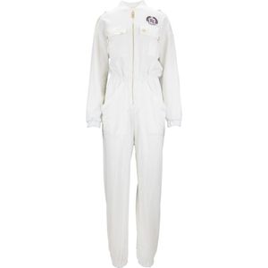 Elisabetta Franchi, Dames, Jumpsuits & Playsuits, Wit, Maat: S Katoen,