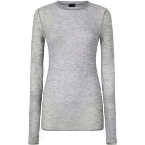 Pinko, Dames, Tops, Grijs, Maat: S Wol,