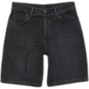 Acne Studios, Heren, Korte broeken, Zwart, Maat: W34 Denim,