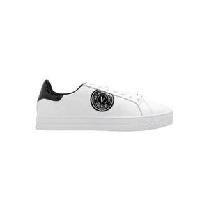 Versace Witte Jeans Couture Sneakers , White , Heren , Maat: 40 EU