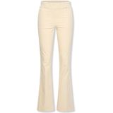 Helena Hart - Flair Velvet Trousers 7559 - Broeken - Beige - Uitlopend Silhouet