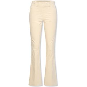 Helena Hart - Flair Velvet Trousers 7559 - Broeken - Beige - Uitlopend Silhouet