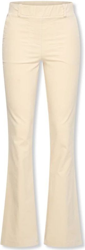 Helena Hart - Flair Velvet Trousers 7559 - Broeken - Beige - Uitlopend Silhouet