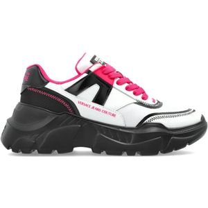 Versace Jeans Couture, Dames, Schoenen, Wit, Maat: 37 EU Leer,