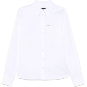 Dsquared2, Dames, Blouses & Shirts, Wit, Maat: 2XS