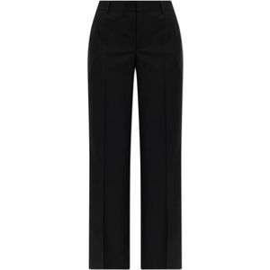 Moschino, Dames, Broeken, Zwart, Maat: XS Wol,