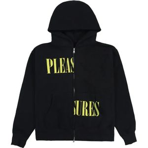 Pleasures, Heren, Sweatshirts & Hoodies, Zwart, Maat: S Katoen,