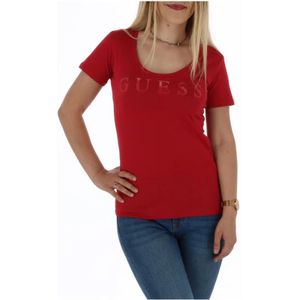 Guess, Dames, Tops, Rood, Maat: XS Katoen,