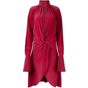 Nina Ricci, Dames, Jurken, Rood, Maat: XL Zijde,