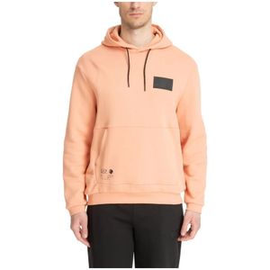 Emporio Armani Ea7, Heren, Sweatshirts & Hoodies, Roze, Maat: M Katoen,