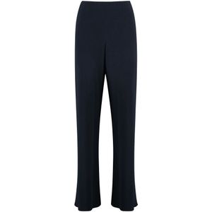 Vince, Dames, Broeken, Blauw, Maat: L Poliester,