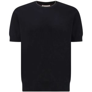Brunello Cucinelli, Heren, Tops, Zwart, Maat: M Katoen,