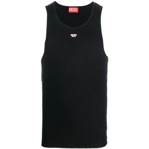Diesel, Heren, Tops, Zwart, Maat: XL