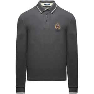 Aeronautica Militare, Heren, Tops, Grijs, Maat: L Katoen,